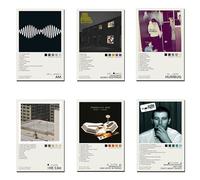 TOBIANG Arctic Poster Monkeys Music Album Cover Canvas Poster (Set of 6) Unframe:8inx12in(20x30cm)