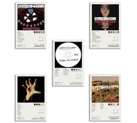 TOBIANG System Poster Of A Down Music Album Cover Signed Limited Canvas Poster (Set of 5) Unframe 8inx12in(20x30cm) Canvas Poster