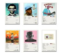 TOBIANG Tyler Poster The Creator Igor Flower Boy Call Me If You Get Lost Wolf Goblin Cherry Bomb Music Album Cover Signed Limited Edition Paper Posters (Set of 6) Unframe 8 x 12inch(20 x 30cm)