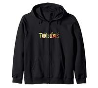 Tobias Name Apple Letters Fruit Alphabet Zip Hoodie