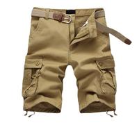 TOBILE Cargo Shorts Men Men’s Shorts Fashion Plaid Beach Shorts Camouflage Casual Men’s Shorts Military Short Pants-jd01khaki,44 Fit 44in Waist