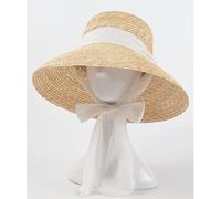 TOBILE Sun hat Women Wide Brim Sun Hats Straw Boater Hat Big Size Beach Hat Summer Fisherman Hat (Color : White, Size : One Size)