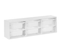 Beliani Wall Shelf With Storage Boxes Tobin White
