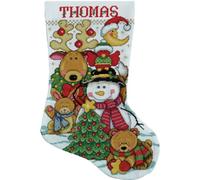 Tobin Cross Stitch Stocking Kit, Cotton, 17" Long 14 Count