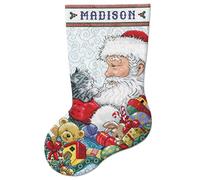 Tobin Design Works Counted Cross Stitch Stocking Kit, Aida, Multicolor
