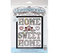 Tobin Design Works/Zenbroidery Stamped Embroidery 12"X12"-Home Sweet Home