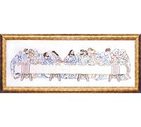 Tobin DW2532 Last Supper Stamped Embroidery Kit, 9 by 24-Inch, Stitched in Floss