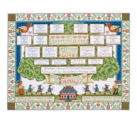Design Works Family Tree Cross Stitch Kit, Multi-Colour