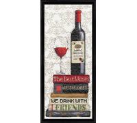 Tobin Red Wine Counted Cross Stitch Kit-6"X14" 14 Count