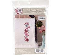 Tobin Stamped Pillowcases, Pink Passsion, 20" x 30" Embroidery Kit
