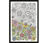 Tobin Zenbroidery Printed Fabric Pack-Floral, Cotton, White, 25.5 x 40.5 x 0.1 cm
