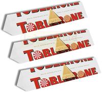 Toblaron White Chocolate Bar 360g - Smooth & Creamy Swiss White Chocolate with Honey Almond Nougat - Available in 1, 2 & 3 Pack Options (3 Pack)