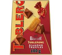Toblerne Lotus Biscoff Diamond Truffles, 180g - Milk Chocolate Truffles with Lotus Biscoff Flavour, Premium Chocolate Treats for Sharing, Gifting and Snacking
