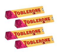 Toblerone Chocolate Bar Fruit and Nut with Raisins, Honey and Almond, 4 pieces, 100 g, 400 g