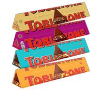 Toblerone Chocolate Easter Bundle, Milk, Fruit & Nut, Orange Twist & Almond | Includes Milk Chocolate, Fruit & Nut, Orange Twist & Crunchy Almonds Bars, Perfect for Giftingand Sharing