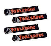 Toblerone Dark Chocolate with Honey and Almond Nougat Pack of 4 x 100 g