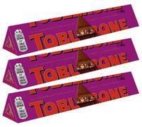 Toblerone Fruit & Nut Chocolate Bar 100g - 3 Pack | Creamy Swiss Milk Chocolate with Raisins, Honey & Almond Nougat | Gift for All Occasions, Celebrations & More | 25g = 3 Triangles, 4 x 3 Triangles