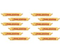 Toblerone Milk Chocolate 35g × 12 - Swiss Chocolate Bar with Honey & Almond Nougat - Creamy & Delicious Treat for Gifting, Easter, Birthdays & All Occasions - Iconic & Irresistible Snack