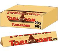 Toblerone Milk Chocolate Bar Multipack, Swiss Chocolate with Honey and Almond N