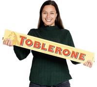 Toblerone Milk Chocolate Bar, Smooth Milk Chocolate with Honey and Almond Nougat, Christmas Treat for Sharing or Gifting, 4.5kg (Pack of 1)