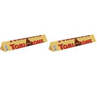 Toblerone Milk Chocolate Bar, Smooth Milk Chocolate with Honey and Almond Nougat, Christmas Treat for Stockings or Gifting, 200g (Pack of 2)