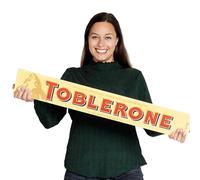 Toblerone Milk Chocolate Bar, Giant Swiss Chocolate with Honey and Almond Nougat, Jumbo Size, 4.5 kg (Pack of 1)