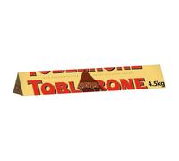 Toblerone Milk Chocolate Bar, Giant Swiss Chocolate with Honey and Almond Nougat, Jumbo Size, 4.5 kg (Pack of 1)