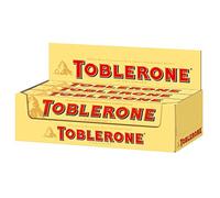 Toblerone Milk Chocolate Bar, Swiss Chocolate with Honey and Almond Nougat, 200 g (Pack of 10)