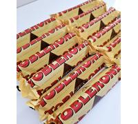 TOBLERONE MILK CHOCOLATE BARS. 12 BARS. 12x35g. BEST BEFORE 10/01/2026
