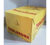 TOBLERONE MILK CHOCOLATE BARS. FULL BOX of 24x35g. BEST BEFORE 10/01/2026
