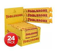 Toblerone Milk Chocolate Bars with Honey and Almond Nougat Swiss ch -Boxof24x35g