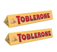 Toblerone Milk Chocolate with Honey and Almond Nougat, 2 Pieces, x 100 g, 200 g