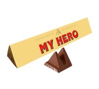 Toblerone My Hero Gift Chocolate Bar Large 360g - Perfect for Birthday, Anniversary & Thank you gift. Delicious Milk Chocolate with Honey & Almond Nougat