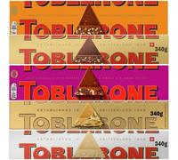 Toblerone Swiss Chocolate Bar Assorted Varieties Any 3, Toblerone Orange, Milk, Fruit Nut, Golden caramel, White