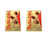 Toblerone Truffles, Milk Chocolate with Honey and Almond Nougat Filling, Established in Switzerland, Christmas Treat for Gifting 180g (Pack of 2)