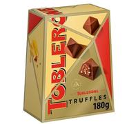 TobleroneTruffles 180g - Honey & Almond Nougat, 20 Individually Wrapped Truffles - Deceptively Angular Outer, Velvety Smooth Centre - Deliciously Different Swiss Chocolate Truffles