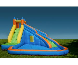 Tobogani - Water Park Paddling Pool with Inflatable Slide 12 m² (includes static blower)