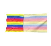 Toboggan Mat for Children, Waterproof, Lightweight, Fun Rainbow Bag, Snowboard Training Mat, for Snow, Winter, Sand Dunes, Grass, Floor, Training and Balance, Family Time, Outdoor and Summer