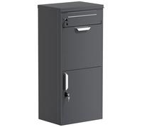 Toboli Parcel Letter Box Anthracite 500 x 370 x 1120 mm Home-use Parcelbox for Receiving Parcels & Letters
