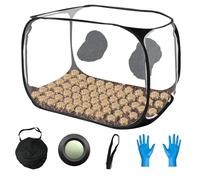 Toboom Portable Still Air Box Mycology with Pop Up Mushroom Growing Kit - Ideal for Mushroom Cultivation in Office and Mycology Enthusiasts (Black)