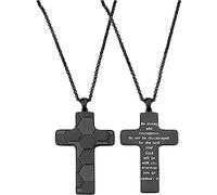 Tobubbmole Joshua 1 9 Be Strong Soccer Cross Necklace Keychain Christian Sport Jewelry for Men, Middle, Stainless Steel, No Gemstone