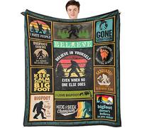 TOBUNKIEN Bigfoot Gifts, Big Foot Sasquatch Gifts, Bigfoot Gifts for Men, Sasquatch Gifts for Men, Big Foot Sasquatch Gifts for Kids, Bigfoot Gift for Women Adults Throw Blanket 60"X 50"