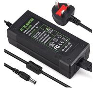 TOBWOLF DC 36W 12V 3A Power Supply Adapter, 9.8FT Power Cord, AC 100-240V to DC 12 Volt 3 Amp Switching Power Transformer for Camera, Wireless Router, 5.5x2.5mm & 5.5x2.1mm DC Plug