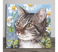 Toby Ceramic Picture Tile Artwork By Judith Yates Hanging Wall Art Home Décor