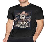 Toby Keith Mens T Shirt Crew Neck Short Sleeve Cotton Summer Tee Tops Size L Black