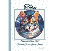 Toby: Stained Glass Cat Counted Cross Stitch Chart