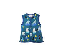 Toby Tiger Arctic Print Reversible Gilet in Blue | Size: 7-8 Years Toby Tiger Blue 7-8 Years