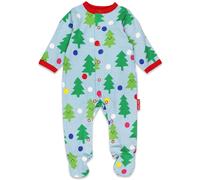 Toby Tiger Organic Christmas Tree Print Sleepsuit - 6-12m / 80cm