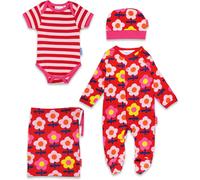Toby Tiger Baby 100% Cotton Flower Print Baby Gift Set -