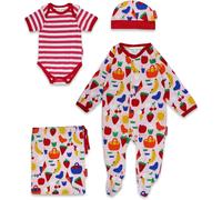 Toby Tiger Baby 100% Cotton Flower Print Baby Gift Set -